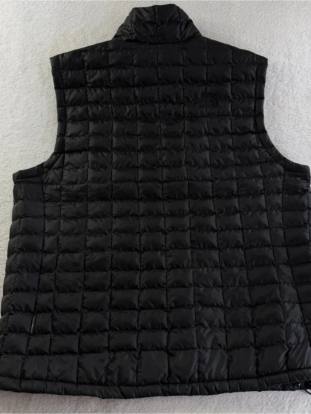 The North Face ThermoBall Eco Black Insulated Puffer Vest Tonal Logo